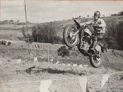 1 er Moto-Cross International de Molières 15 Septembre 1957 photo du moto-cross de Molières