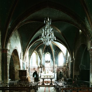 Intérieur de l’église paroissiale de Sainte-Amans, Jean-François Peiré © Inventaire général Région Occitanie Photo de l'intérieur d'une église