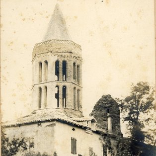 Église de Saint-Amans, avant 1920, (c) AD082_6fi4 Photo d'une église