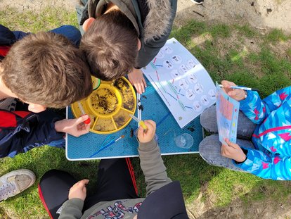 photo représentant l'école et les enfants