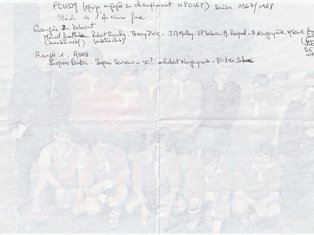 Noms de l'équipe FCUSM 1967-1968 Noms de l'équipe FCUSM 1967-1968