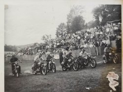 1er Moto-Cross National de Molières 18 Septembre 1955 Photo du circuit de Moto-cross