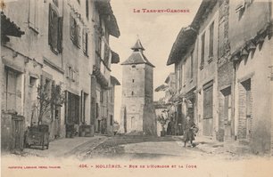 Tour et rue de l’Horloge, éditions Labouche frères entre 1909-1925 Photo de l'ancienne tour de Molières