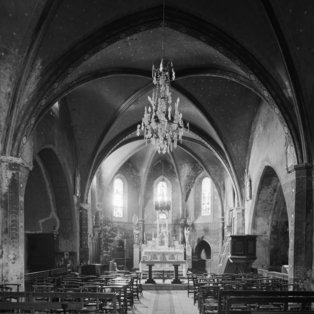 Intérieur de l’église paroissiale de Sainte-Amans, Jean-François Peiré © Inventaire général Région Occitanie photo de l'intérieur d'une église