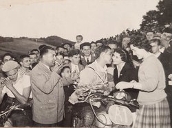 1 er Moto-Cross International de Molières 15 Septembre 1957 photo du circuit de moto-cross de Molières