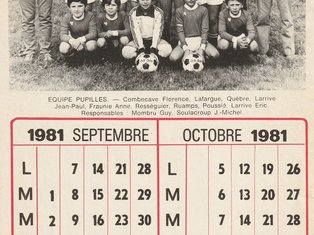 équipe de pupille de 1981 photo de l'équipe de pupille de 1981