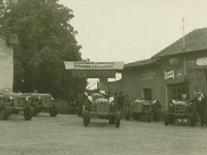 Garage de M. Pautric, Exposition le jour du comice Agricole Photo de matériel agricole