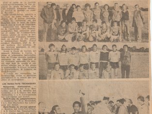 Journal sur les équipes du F.C Molières Photo de journal sur les équipes du F.C Molières