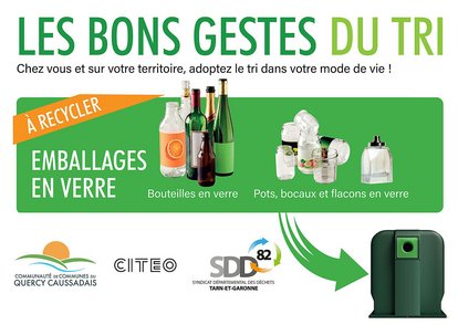 photo montrant le recyclage des déchets