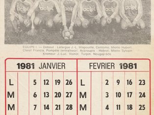 équipe de foot de 1981 photo de l'équipe de foot de 1981